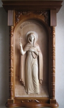 St. Anastasia - high relief, wood carving