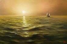 Hot Evening - oil, canvas