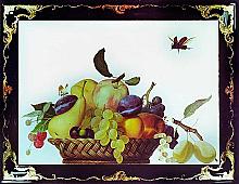 In Caravaggio Style - decorative panel, Fedoskino miniature lacquer painting