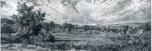 Northern Vast Lands - paper, etching