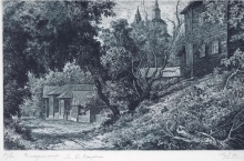 Vladimir. Karl Marx Street - paper, etching