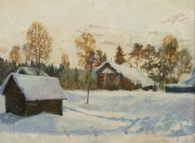 Before Christmas - oil, canvas