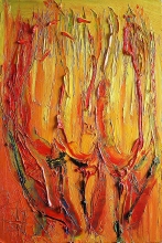 Tulips - oil, canvas on the frame