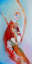 Clown - oil, canvas on the frame