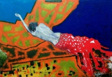 Womens Loneliness - oil, canvas