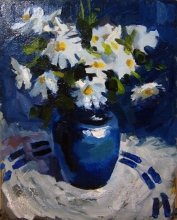 Chamomiles - oil, canvas
