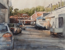 Nida - watercolors, paper