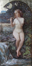 Song Of Water - oil, wood