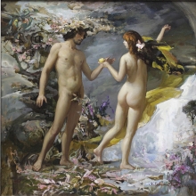 Leaving Eden - oil, canvas