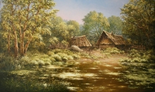 Dwelling Of Silence - oil, canvas