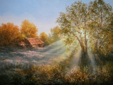 Serenade Of A Sunny Meadow - oil, canvas