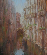 Venice - oil, canvas