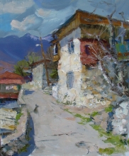 Chekhov Street - oil, canvas