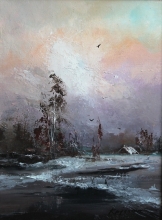 The Forest Meadow - oil, canvas