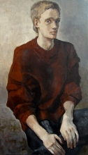 Young Man - oil, canvas