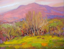 Purple Autumn - oil, canvas