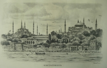 Constantinopole - charcoal , paper