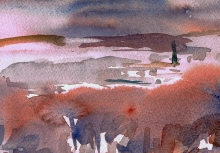 Weimar - watercolor, paper