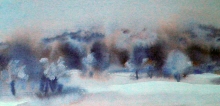 Frost - watercolor, paper
