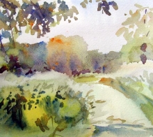 Summer - watercolor, paper