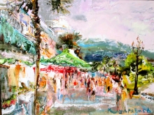 Old Yalta - oil, canvas