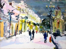 In Winter - oil, canvas