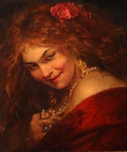 Gypsy - oil, canvas