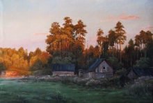 Sheds - oil, canvas