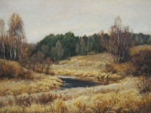 The River Of Nerl - oil, canvas