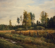 Old Kitchen Gardens - oil, canvas