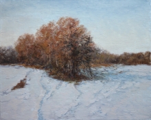 March Snow - oil, canvas