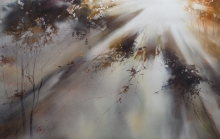 Morning Light - watercolor, paper