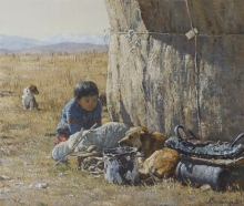 Friends - oil, canvas