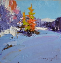 Etude 41 - oil, cardboard