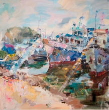 Old Day Cruisers - oil, canvas