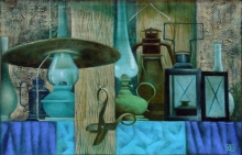 Summer Evening - oil, canvas