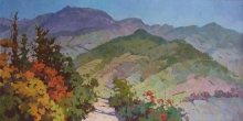Autumn In The Mountains - oil, canvas