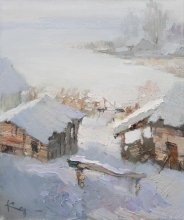 Warm Day - oil, canvas