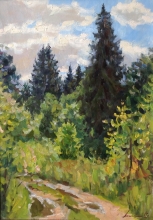 Sunny Day - oil, canvas