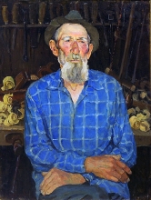 Experienced Master - oil, canvas