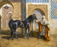 Arabesque - oil, canvas