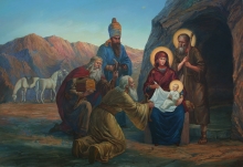 Nativity. Adoration Of The Magi - oil, canvas