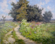 Oak Trees - oil, canvas