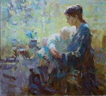 Spring Morning - oil, canvas