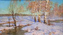Towards Spring - oil, canvas