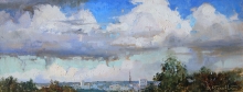Clouds - oil, canvas