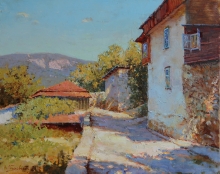 Chehkov Street - oil, canvas
