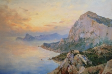 Morning Over Sudak - oil, canvas