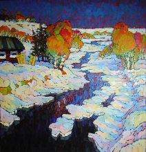 Black Water - oil, canvas
