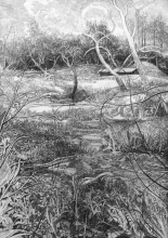Glowing Of The Rings - pencil, paper